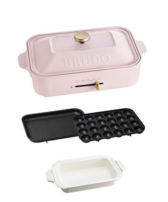 【FS】コンパクトホットプレート セラミックコート鍋セット