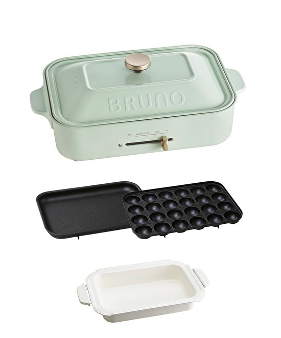 【FS】コンパクトホットプレート セラミックコート鍋セット