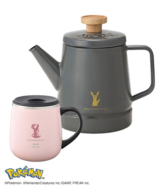 イーブイフレンズホーローケトル +蓋つきステンレスマグshort