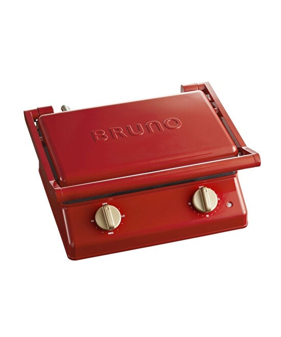 ブルーノ BRUNO ホットサンドメーカー 耳まで焼ける 電気 ダブル レッドBRUNO