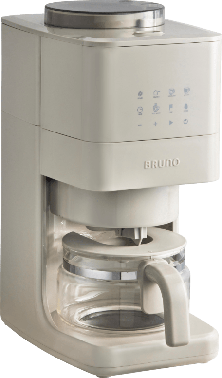 BRUNO コーン式ミル付き全自動コーヒーメーカー グレージュ BRUNO コーン式ミル付き全自動コーヒーメーカー ブルーノ