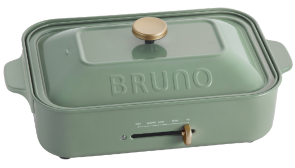 未使用新品 BRUNO コンパクトホットプレート 10周年限定 セージグリーン 10周年限定カラー DRESS UP PARTY!|ブルーノ(BRUNO)| BRUNO