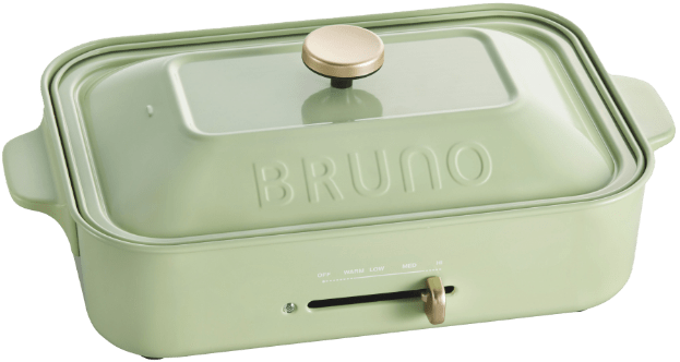 BRUNO コンパクトホットプレート セージグリーン BRUNO ホットプレート 2023AW限定 産地のめぐみカラー|ブルーノ