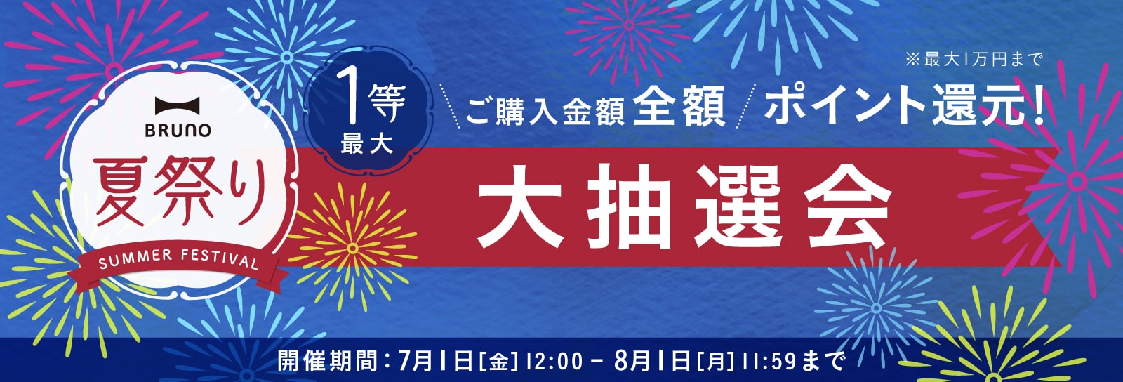 BRUNO夏祭り 大抽選会
