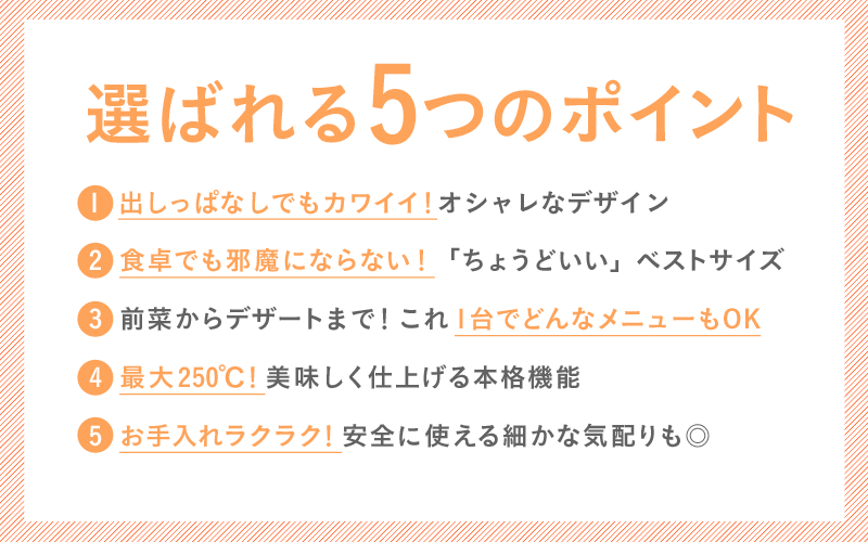 選ばれる5つのポイント