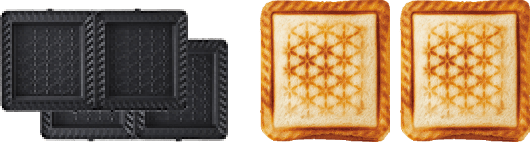 グリルサンドメーカーダブル付属プレート