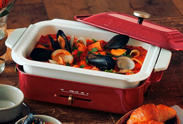 BRUNO(ブルーノ)コンパクトホットプレート用 セラミックコート鍋