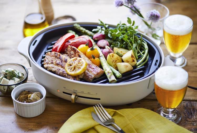 オーバルホットプレート用グリルプレート