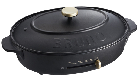 brunocrassy+オーバルホットプレートブラック