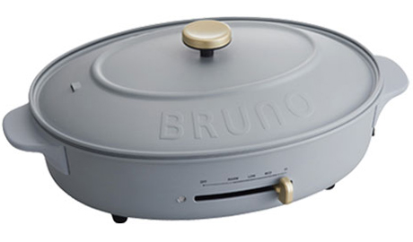 brunocrassy+オーバルホットプレートブルーグレー
