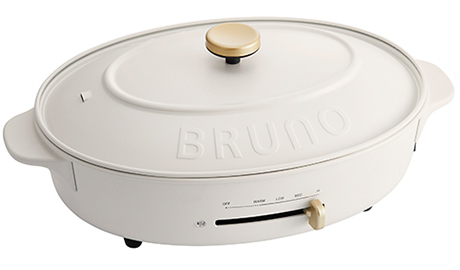 brunocrassy+オーバルホットプレートホワイト