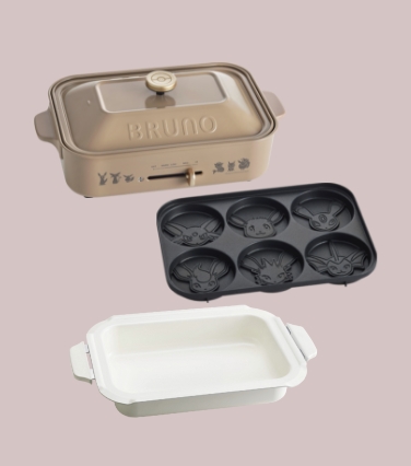 イーブイフレンズコンパクトホットプレート＋セラミックコート鍋セット