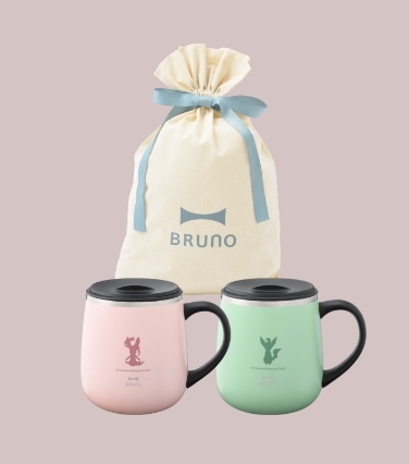 イーブイフレンズ蓋つきステンレスマグshort 2個 ギフト巾着Mセット