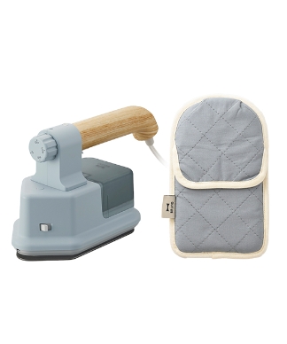 ハンディ&プレススチーマー&2WAYアイロンミトンセット スチーマー ブルーグレー