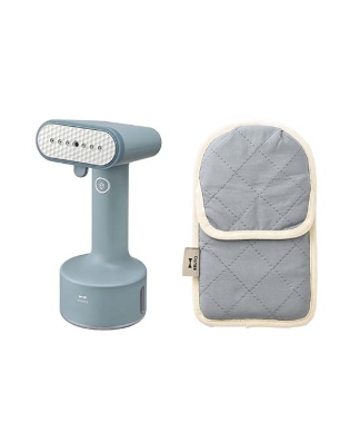 スタイリングハンディスチーマー&2WAYアイロンミトンセット スチーマー ブルーグレー