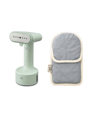スタイリングハンディスチーマー&2WAYアイロンミトンセット スチーマー ミントグリーン