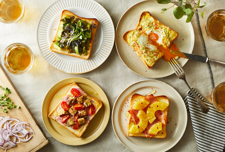 4種のアレンジトースト