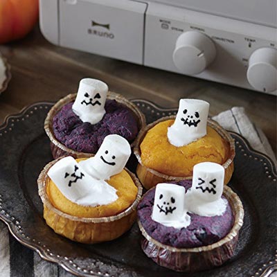 HMでかわいいおばけのカップケーキ