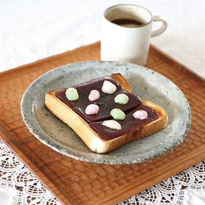 コーヒーぜんざいトースト