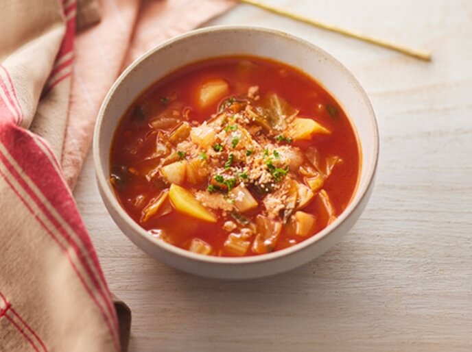 たっぷり野菜のミネストローネ