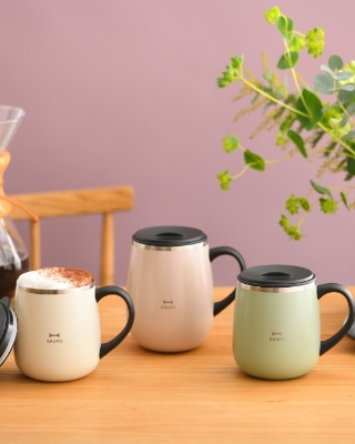 蓋つきステンレスマグ ギフト巾着セット