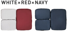 WHITE×RED×NAVY