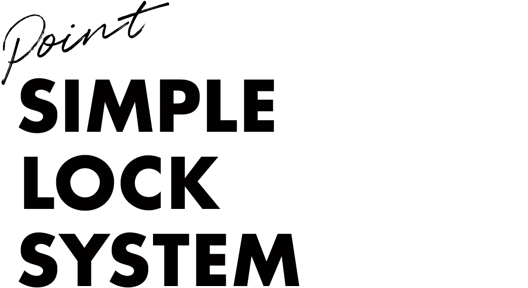 point3 SIMPLE LOCK SYSTEM