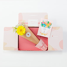 お花を守る可愛いパッケージ