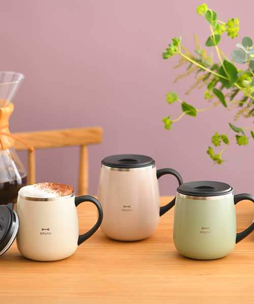 蓋つきステンレスマグ